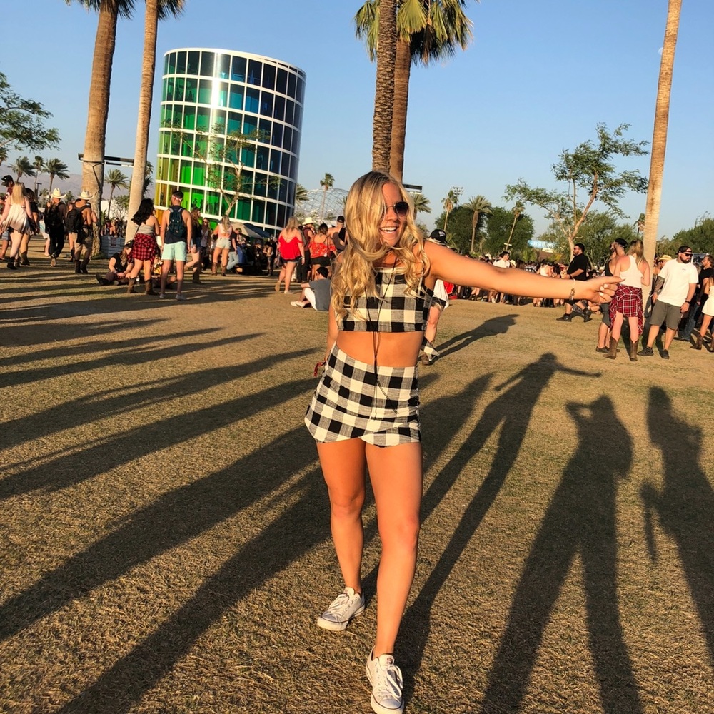 Black and White Checkered Set